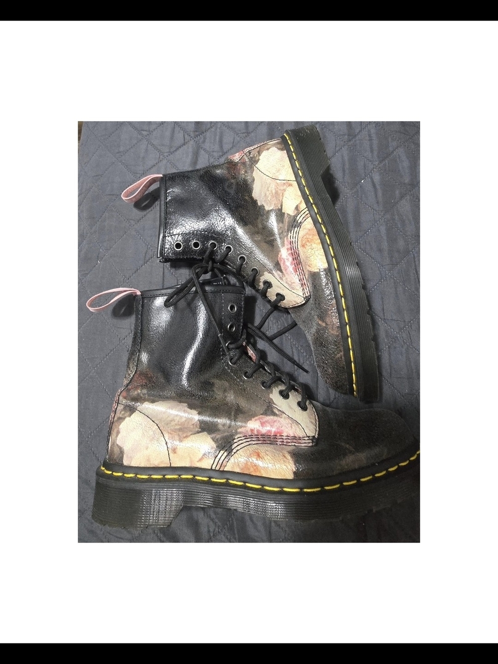 'New Order' Dr. Marten's - Black and Pink